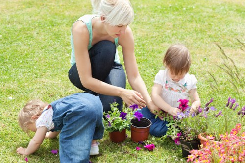 Comprehensive garden clearance services being performed